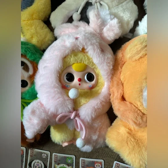 SOLD Baby Three I Am Not A Warrior Plush pendants With Cards - Picture 4 of 8